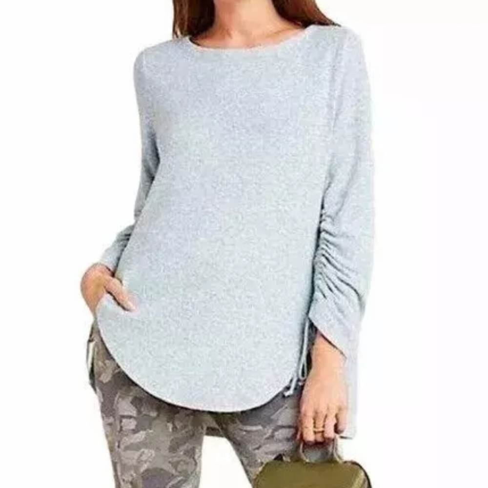 Saturday Sunday Tenley Drawstring Sleeve Top